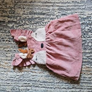Pink Reindeer jumper (6-9m)